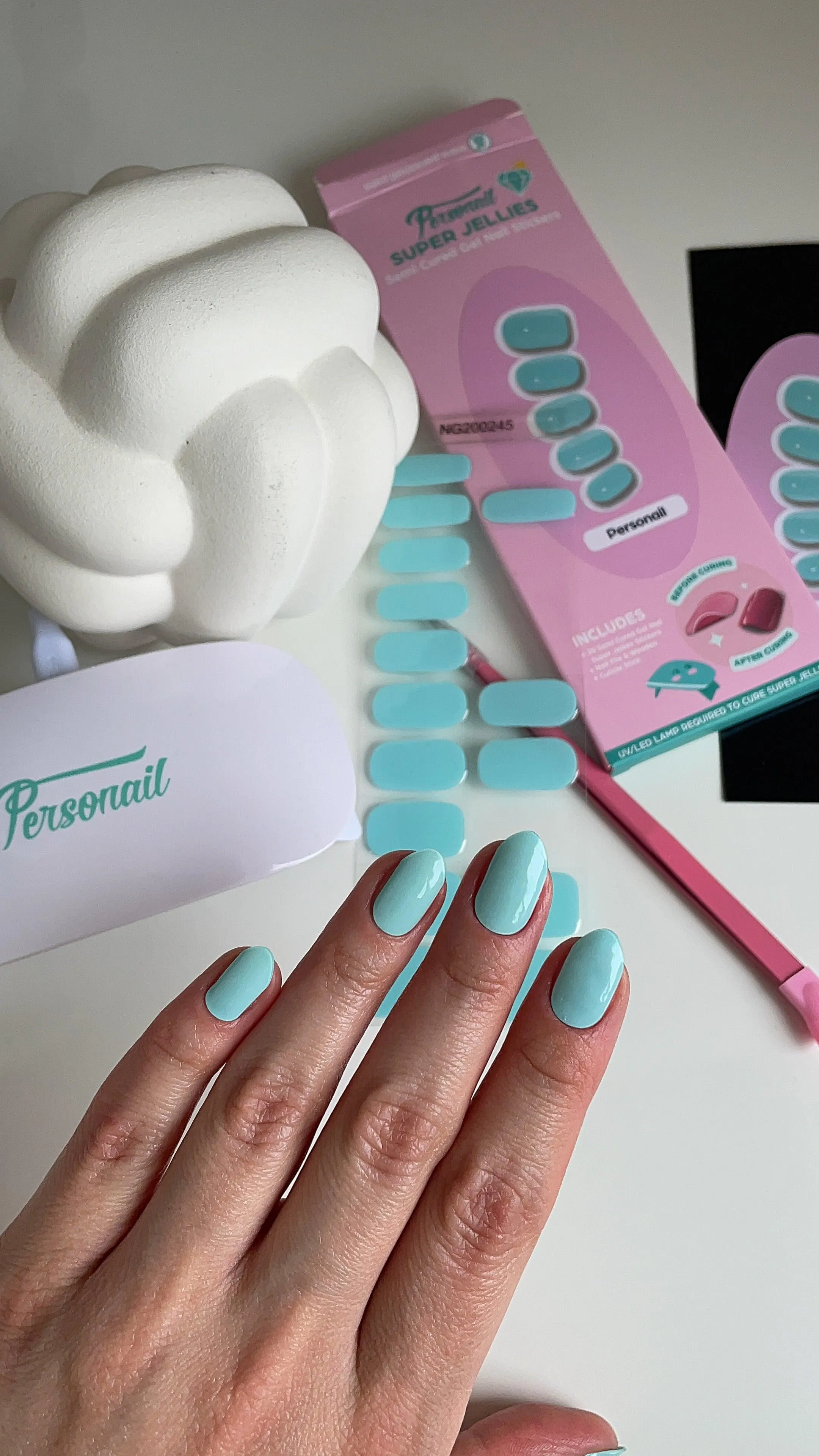 Personail (Glow in the dark) | Super Jellies DIY Hard Semi Cured Gel Nail Wraps