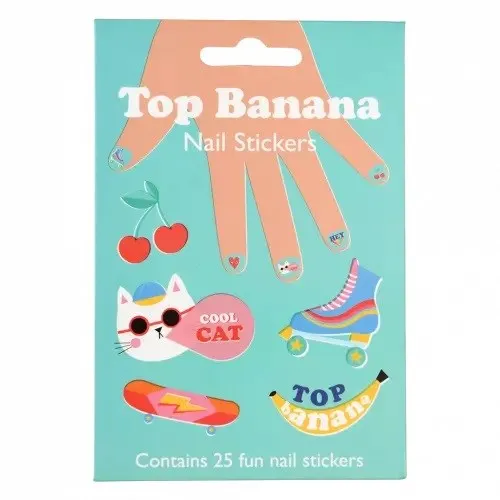 Rex London Top Banana Nail Stickers (Pack Of 25)
