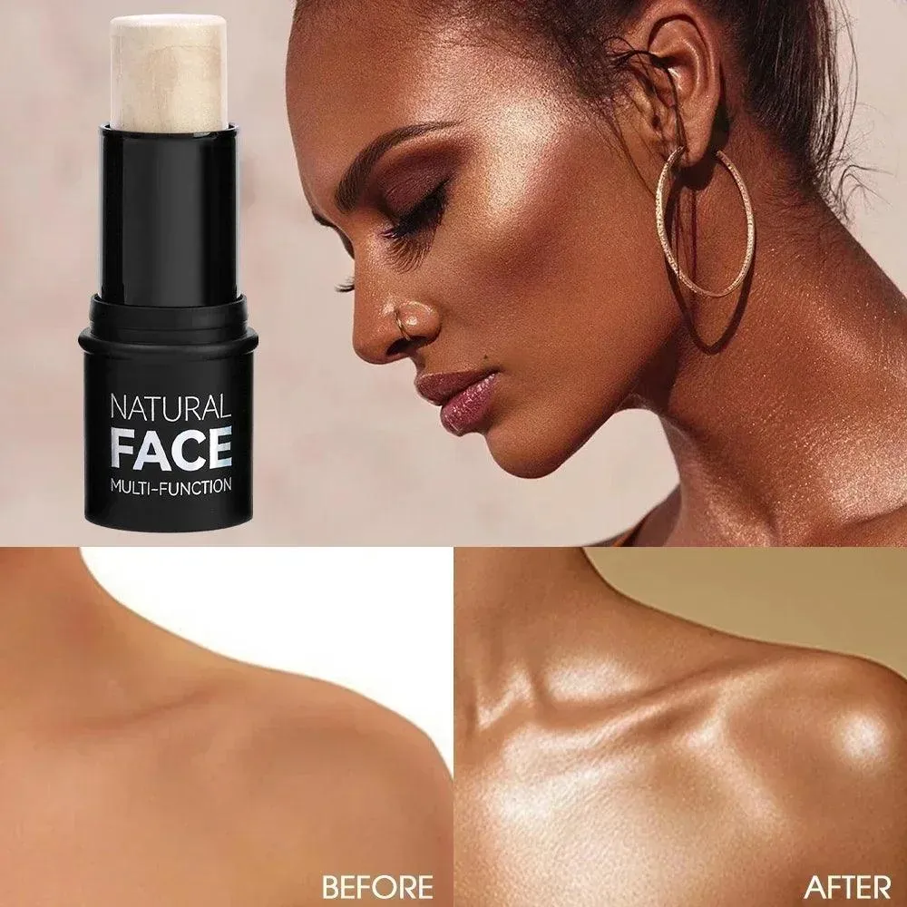 Shimmer Glow Highlighter Stick: Radiant Face & Body Makeup Glow Wildlife