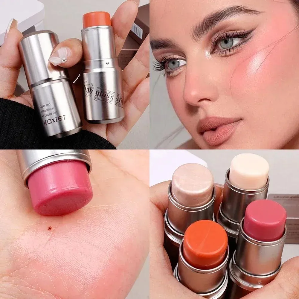 Shimmer Glow Highlighter Stick: Radiant Face & Body Makeup Glow Wildlife