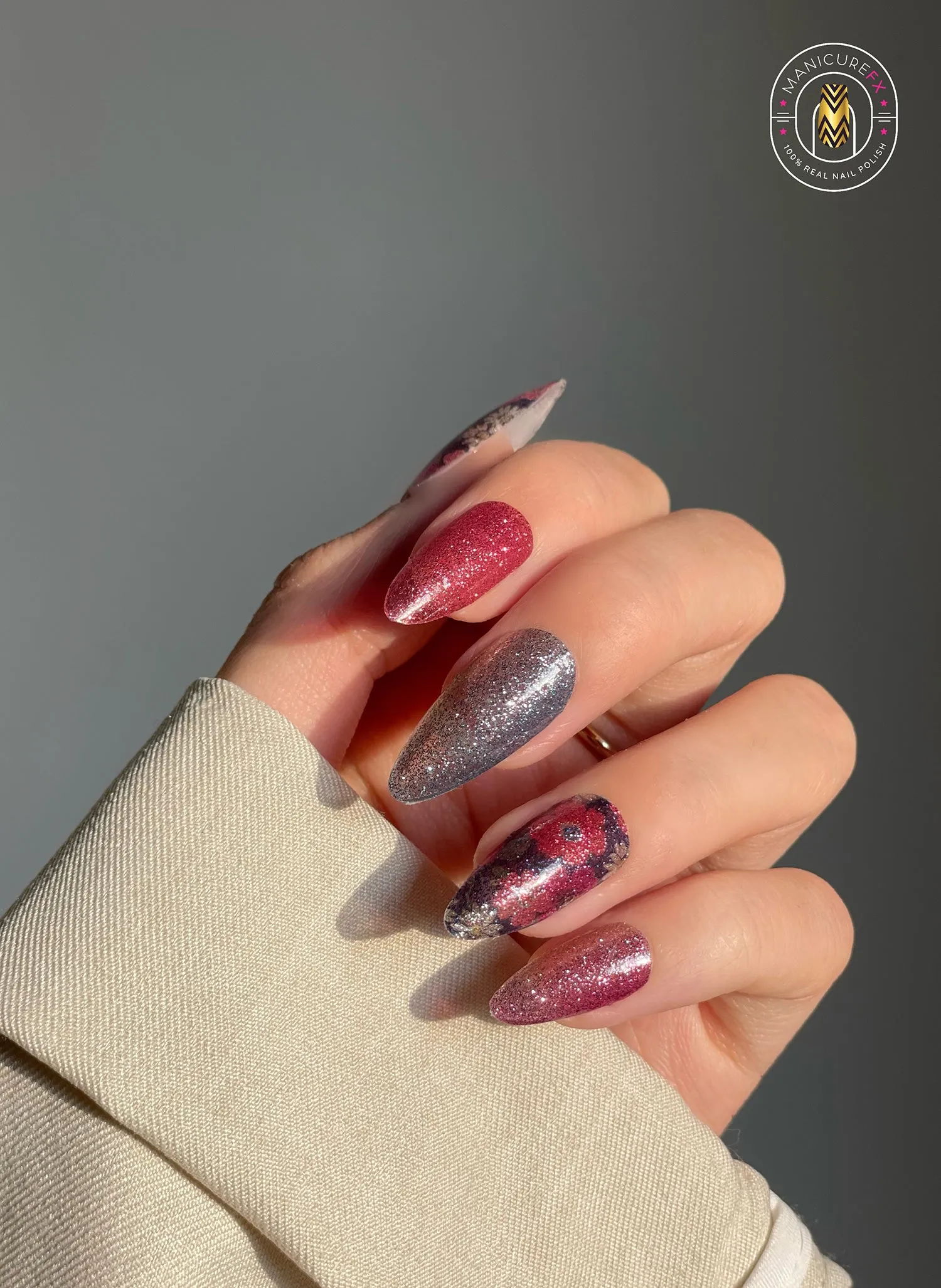 Shimmering Bouquet - Nail Wraps (Standard)