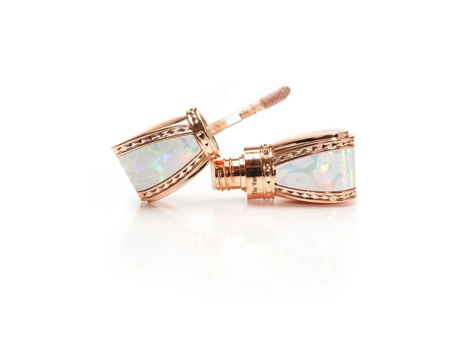 Signature Gloss Silver and Gold Tone Bow