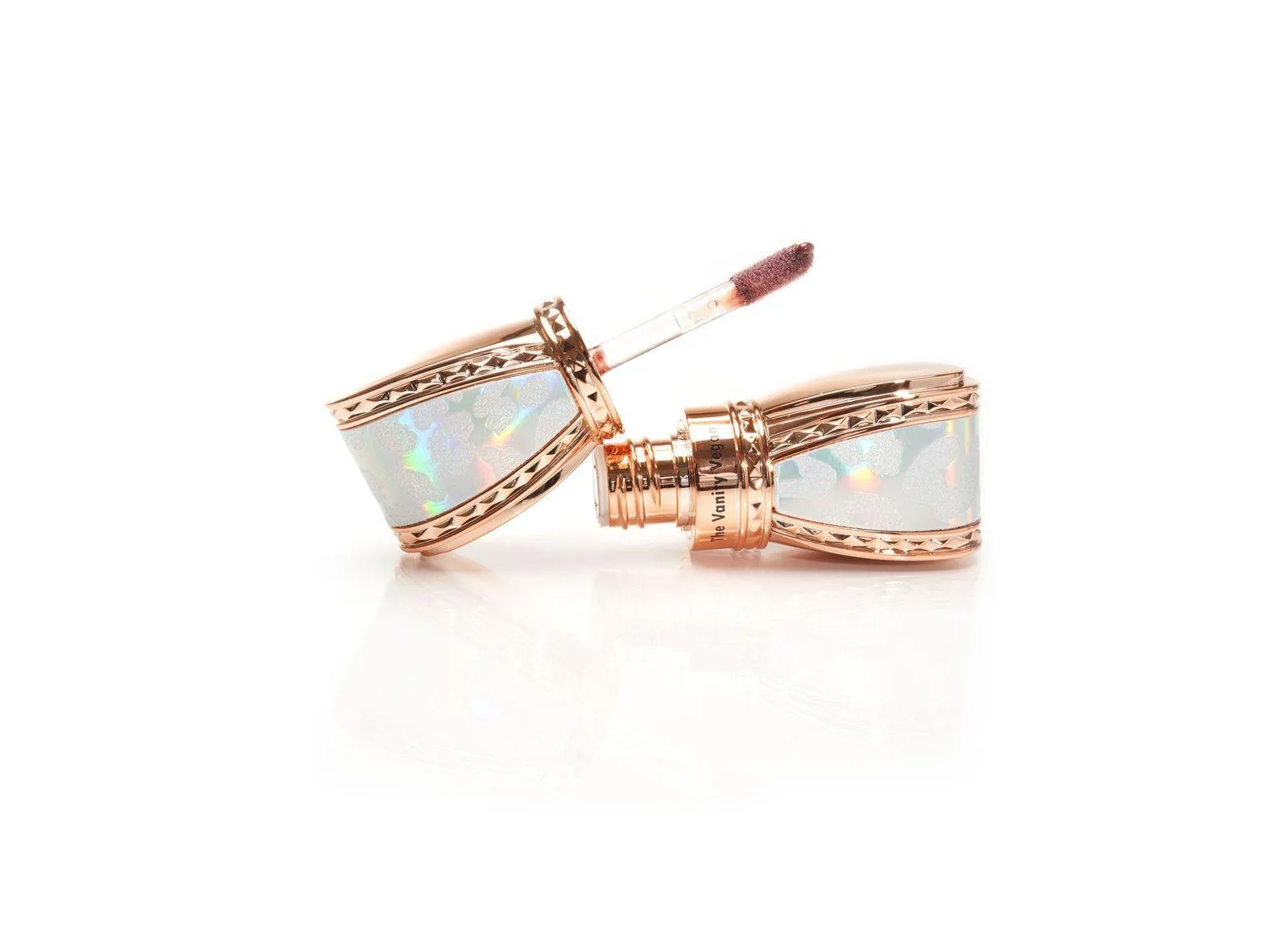 Signature Gloss Silver and Gold Tone Bow