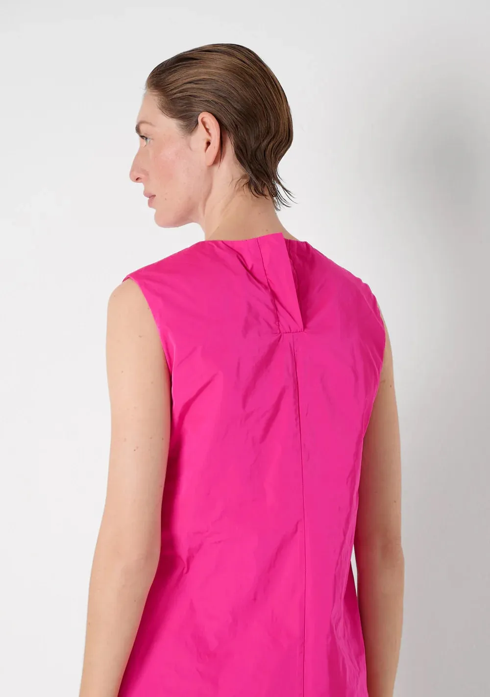 Sleeveless Boat Neck Dress