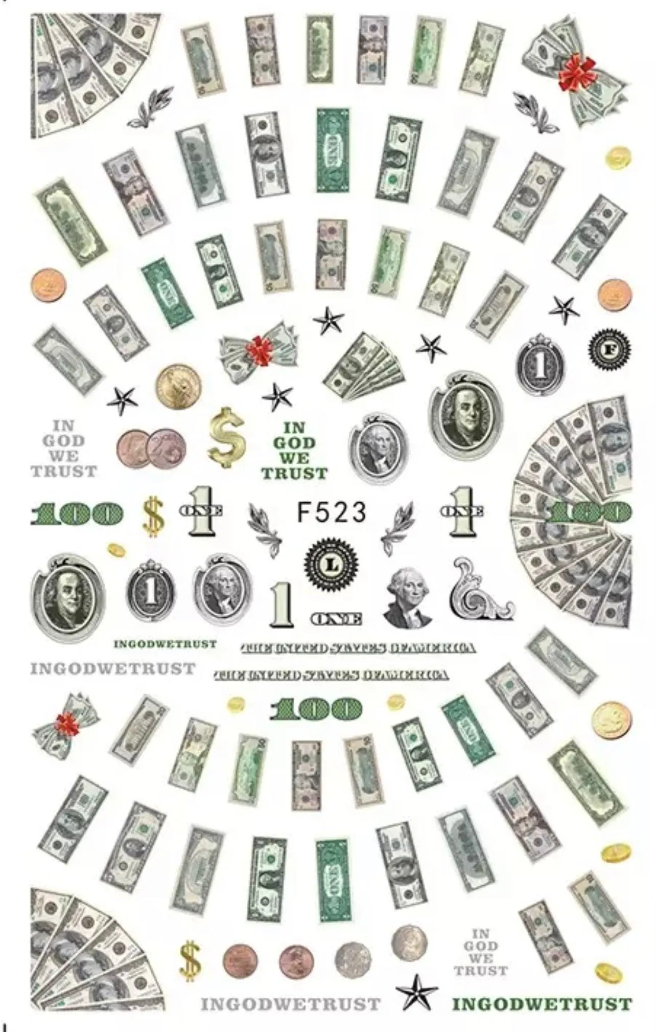 Sticker Money ($*$)