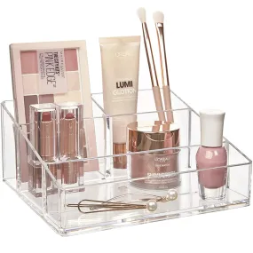 STORi Clear Plastic Vanity Makeup Organizer