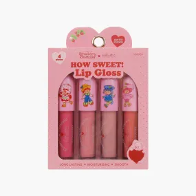 STRAWBERRY SHORTCAKE 4PC LIP GLOSS SET (V-DAY)