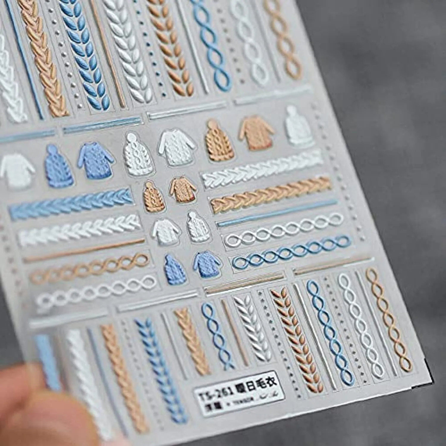 Sunfairy 4 Sheet / Set Nails Decal DIY Nail Art 3D Acrylic Engraved Nail Sticker Nail Art Decoration