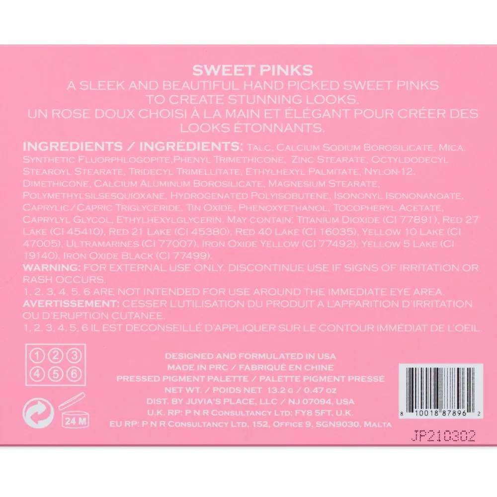 The Sweet Pinks Palette