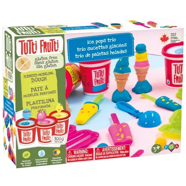 Tutti Frutti Modeling Dough Ice Pops Trio Kit