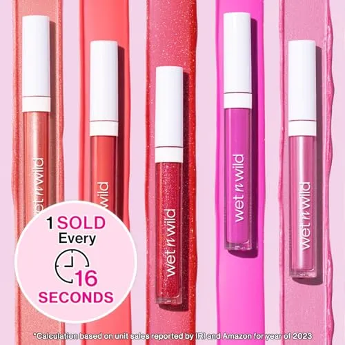 Wet n Wild 555B Megaslicks lip gloss, 0.19 Ounce, Rose Gold