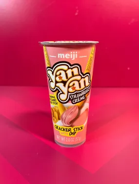 Yan Yan Strawberry Cream Cracker Sticks with Dip: A Berrylicious Snacking Adventure!