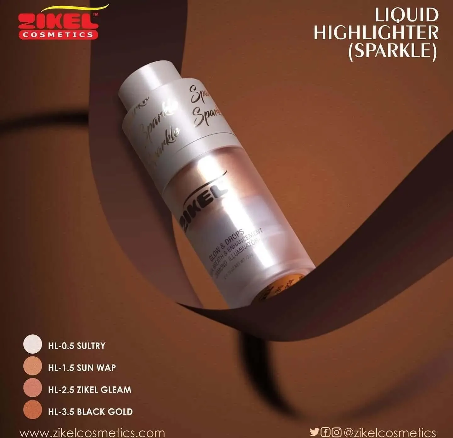 Zikel Glow and Drops highlighter